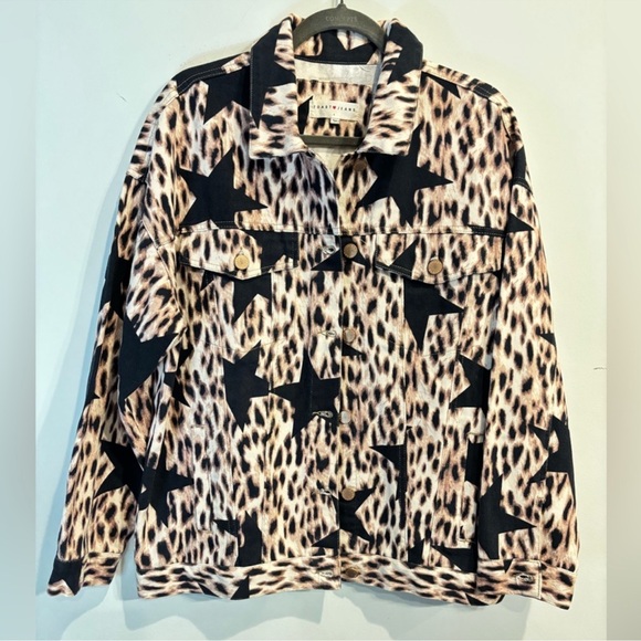 Toast Jeans Jackets & Blazers - Vintage Y2K Leopard Print Star Jacket Toast Jeans Size Small Fits Up to Large